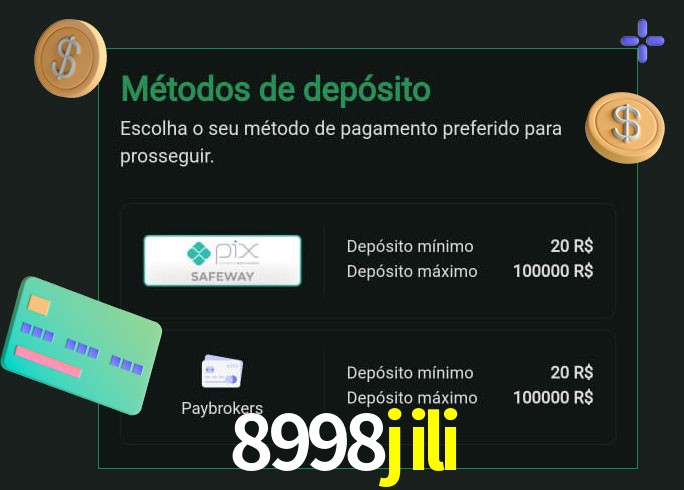 O cassino 8998jili oferece uma grande variedade de métodos de pagamento